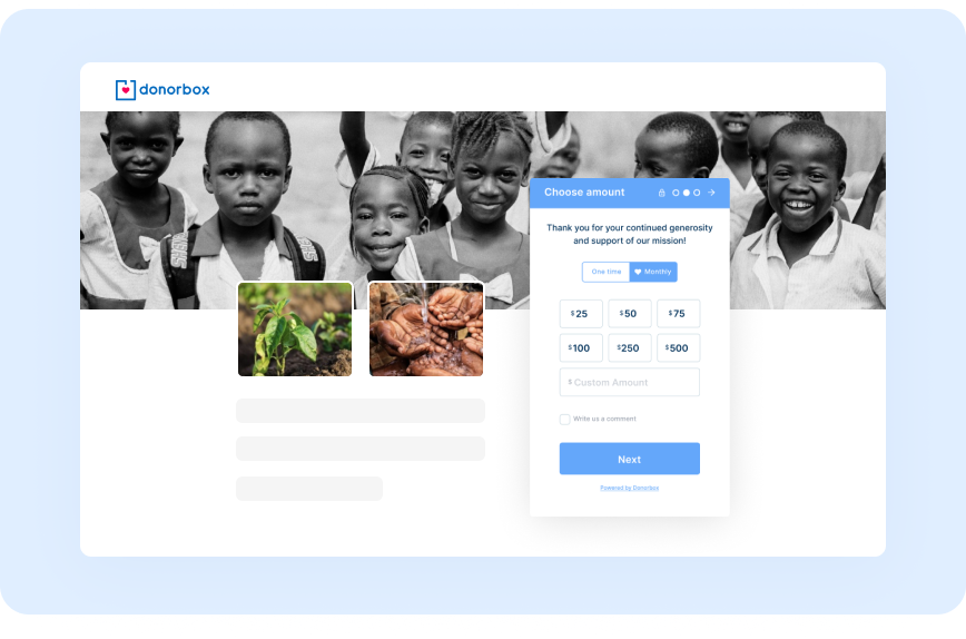 Recauda fondos sin un sitio web Recauda fondos sin un sitio web