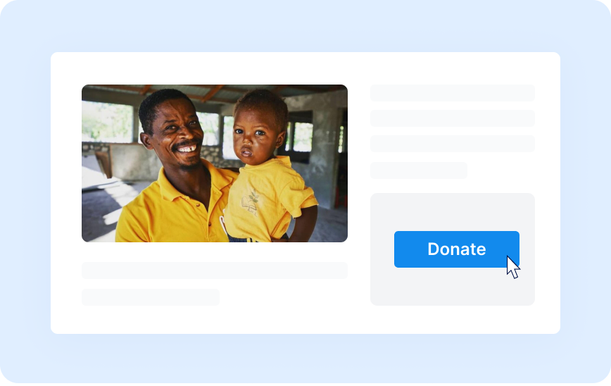 Formulario de donación emergente Formulario de donación emergente