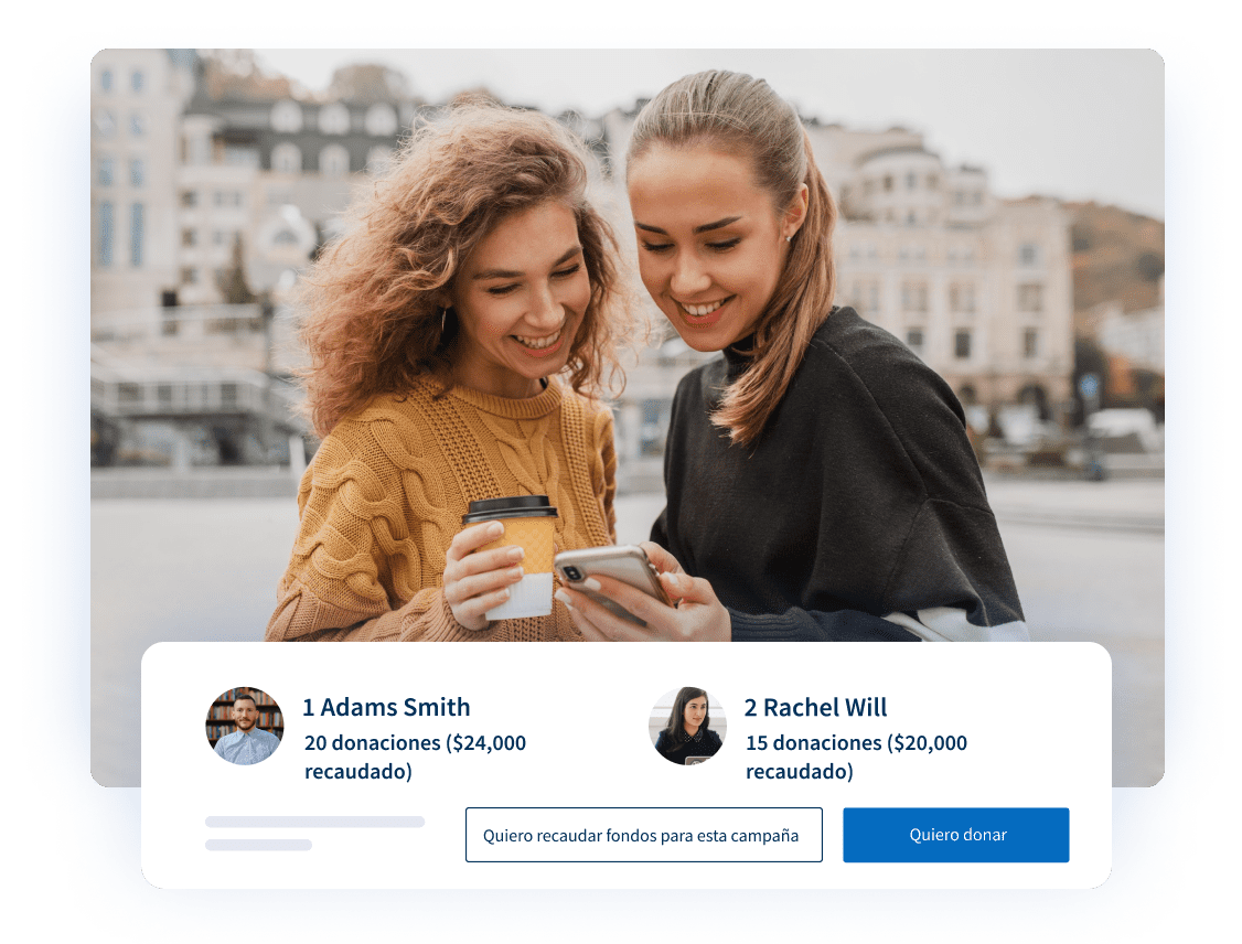 Inicia una campaña de recaudación de fondos peer-to-peer Inicia una campaña de recaudación de fondos peer-to-peer