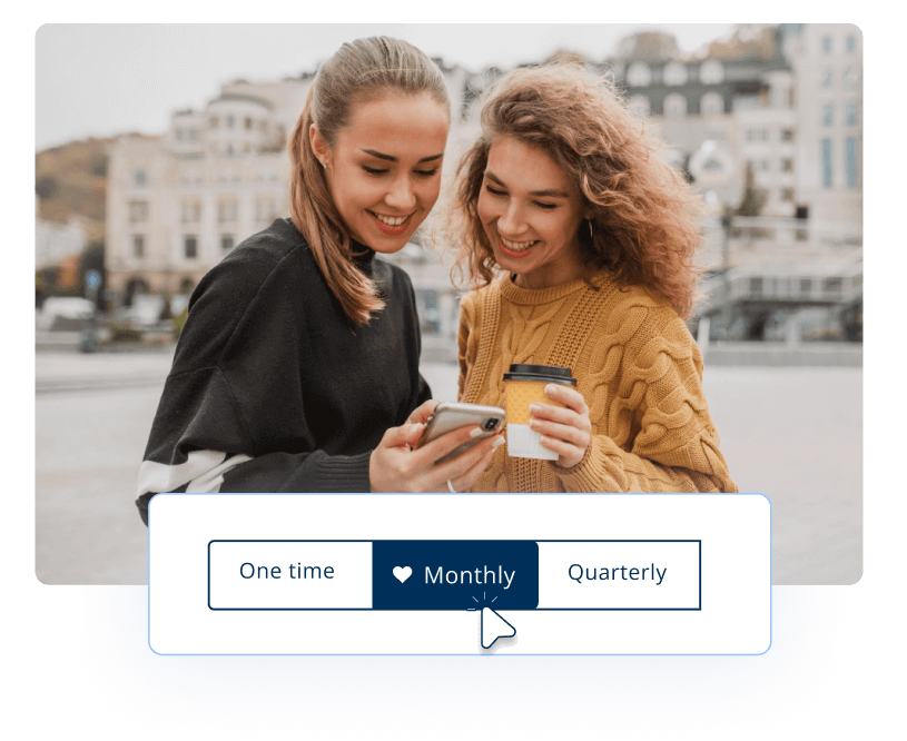 Designed to boost recurring donations Designed to boost recurring donations
