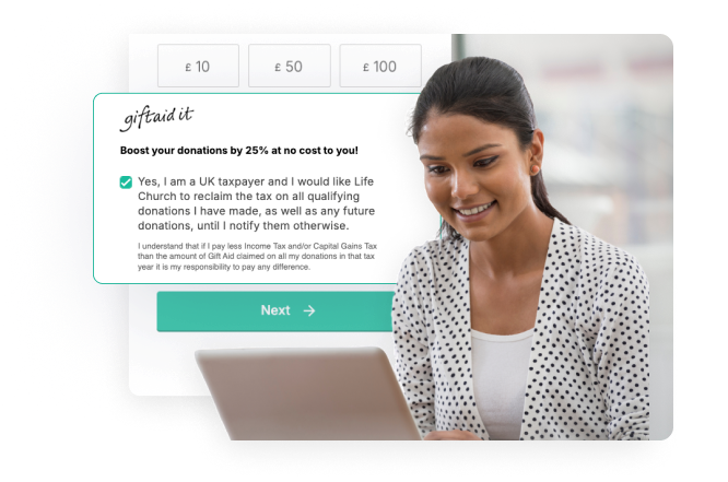 Automatically turn every £1 donation into £1.25 Automatically turn every £1 donation into £1.25