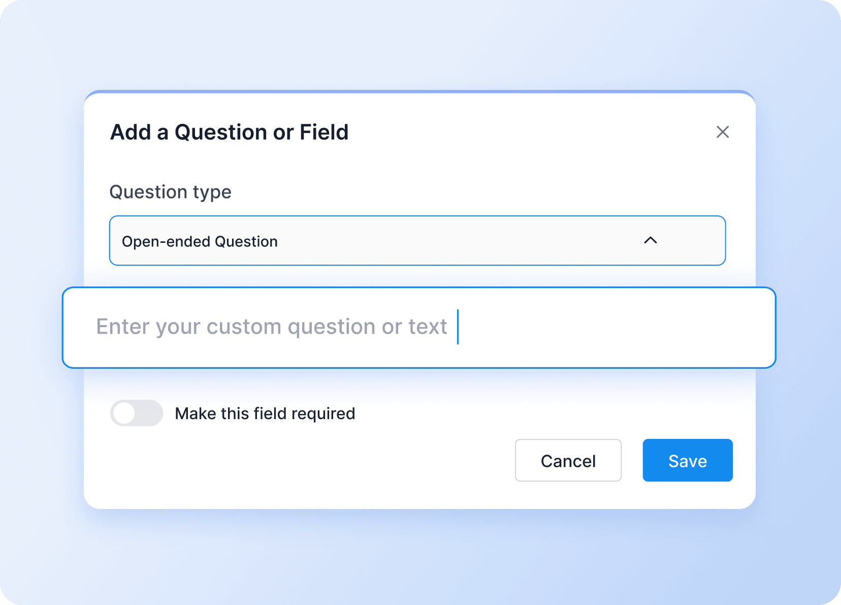 Collect valuable supporter info Collect valuable supporter info